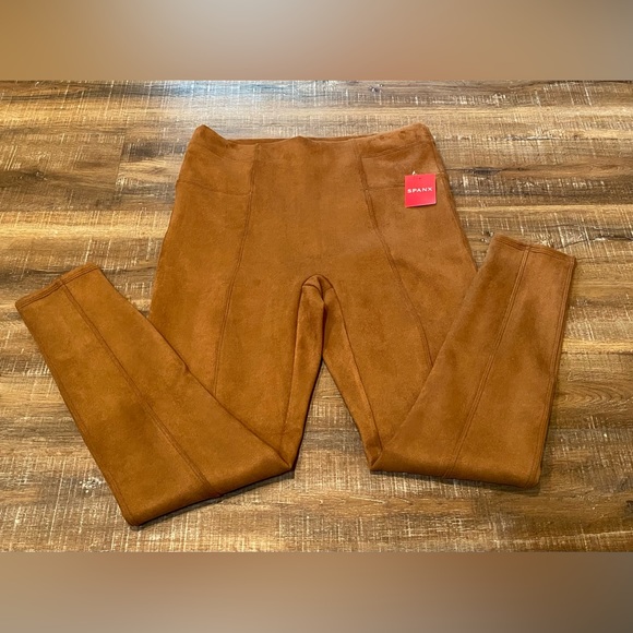 Spanx suede leggings NWT. Size Large. - Picture 9 of 9